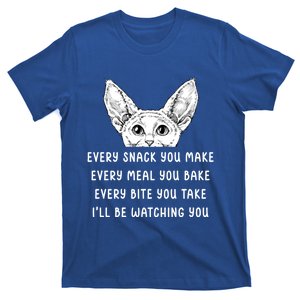 Every Snack You Make Every Meal You Bake Devon Rex Cat Gift T-Shirt