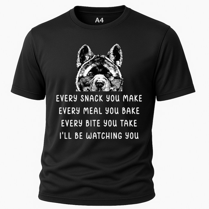 Every Snack You Make Every Meal You Bake Akita Inu Cooling Performance Crew T-Shirt