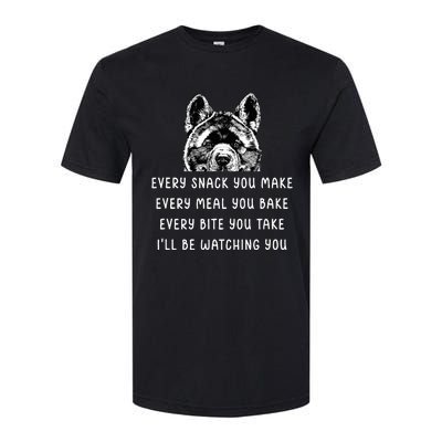 Every Snack You Make Every Meal You Bake Akita Inu Softstyle CVC T-Shirt