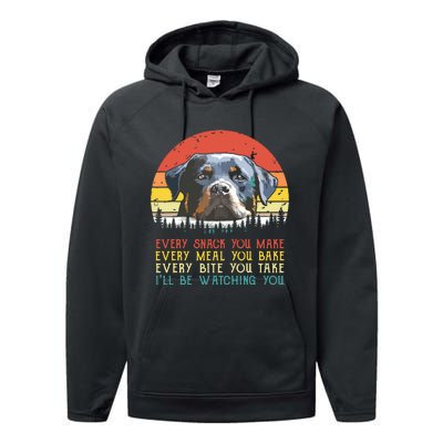 Every Snack You Make Dog Shirts Rottie Mom Cute Rottweiler Performance Fleece Hoodie