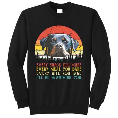 Every Snack You Make Dog Shirts Rottie Mom Cute Rottweiler Sweatshirt