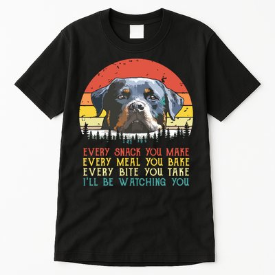 Every Snack You Make Dog Shirts Rottie Mom Cute Rottweiler Tall T-Shirt