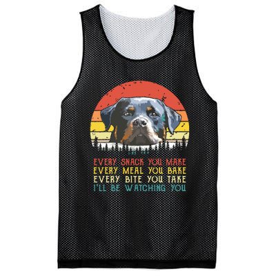 Every Snack You Make Dog Shirts Rottie Mom Cute Rottweiler Mesh Reversible Basketball Jersey Tank