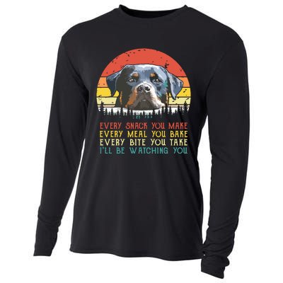 Every Snack You Make Dog Shirts Rottie Mom Cute Rottweiler Cooling Performance Long Sleeve Crew