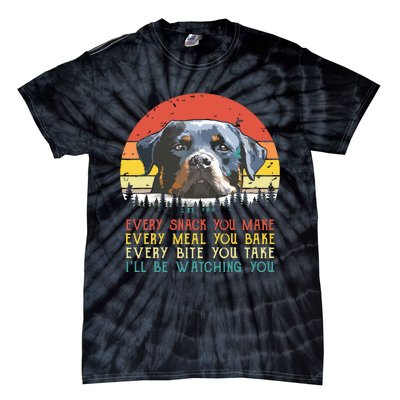 Every Snack You Make Dog Shirts Rottie Mom Cute Rottweiler Tie-Dye T-Shirt