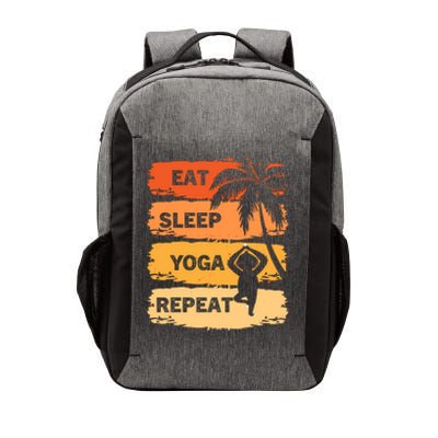 Eat Sleep Yoga Repeat Vintage Retro Yoga Sloth Summer Cute Gift Vector Backpack