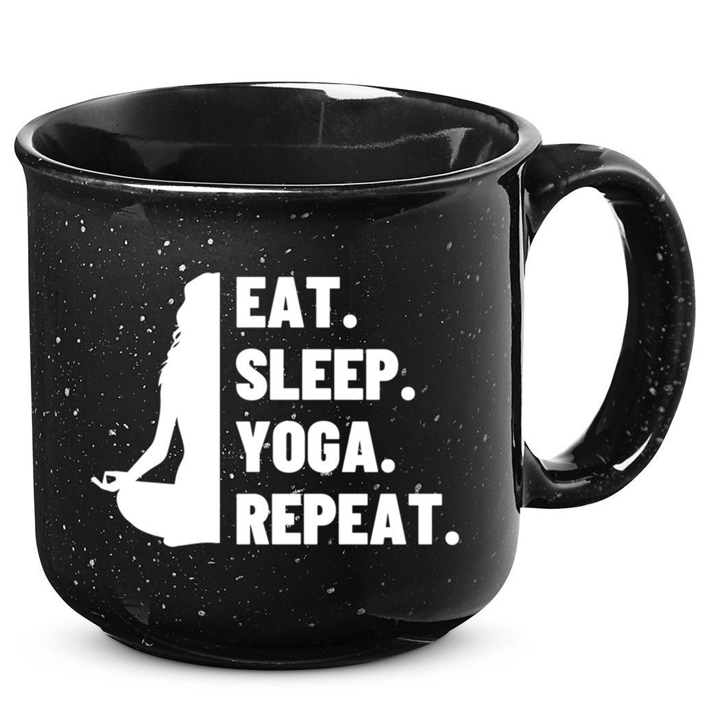 Eat Sleep Yoga Repeat Pilates Great Gift 15oz Campfire Ceramic Mug