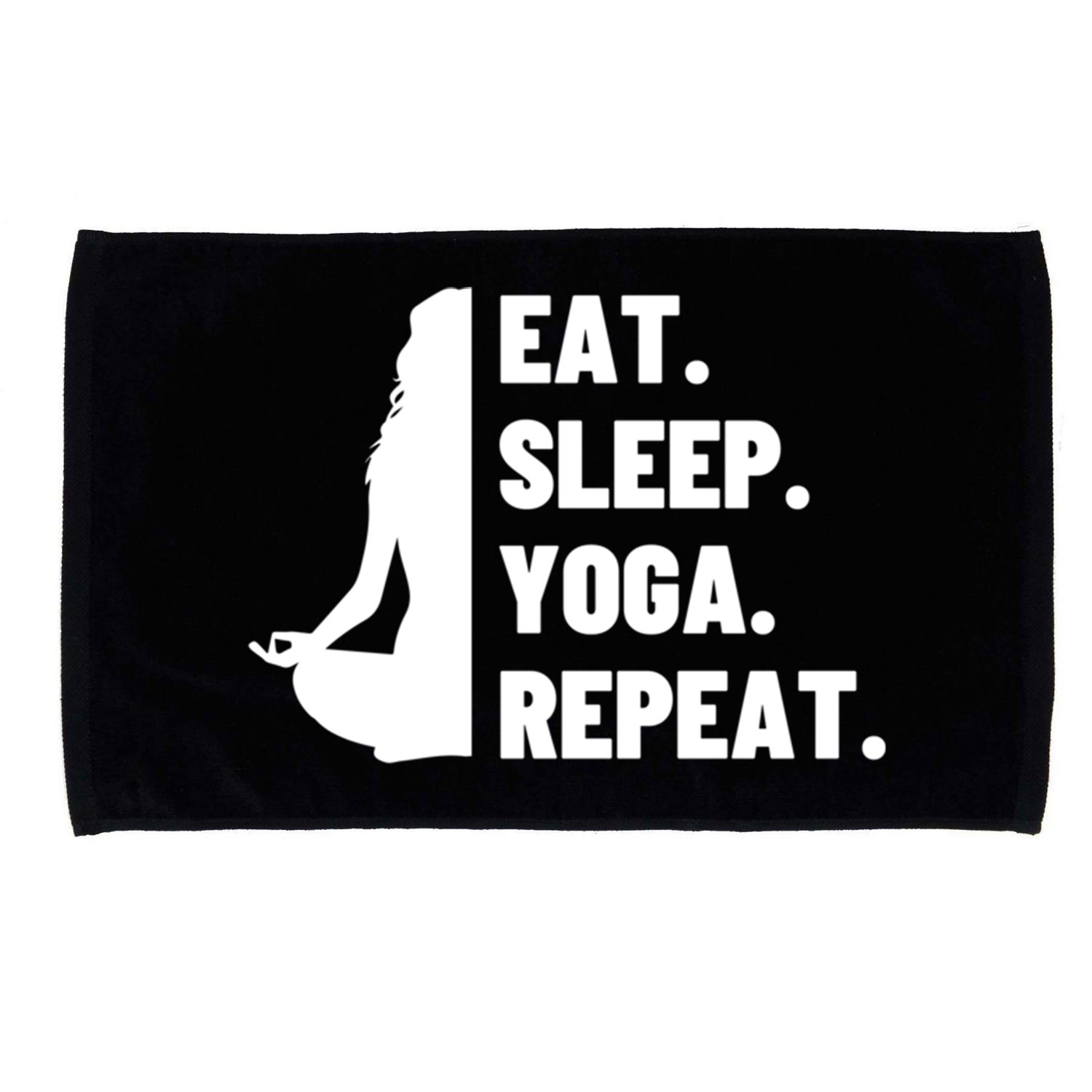 Eat Sleep Yoga Repeat Pilates Great Gift Microfiber Hand Towel