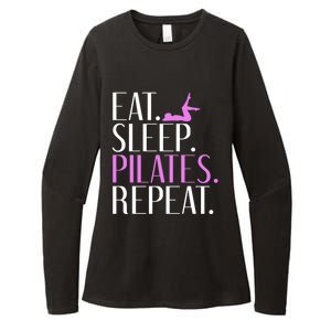 Eat Sleep Yogalates Repeat Yoga And Pilates Cool Gift Womens CVC Long Sleeve Shirt