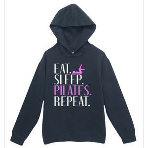 Eat Sleep Yogalates Repeat Yoga And Pilates Cool Gift Urban Pullover Hoodie