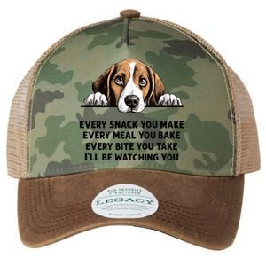 Every Snack You Make Every Meal You Bake Funny Beagle Legacy Tie Dye Trucker Hat