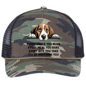 Every Snack You Make Every Meal You Bake Funny Beagle Retro Rope Trucker Hat Cap