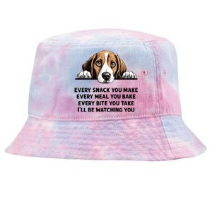 Every Snack You Make Every Meal You Bake Funny Beagle Tie-Dyed Bucket Hat