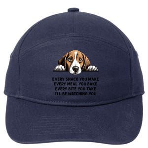 Every Snack You Make Every Meal You Bake Funny Beagle 7-Panel Snapback Hat