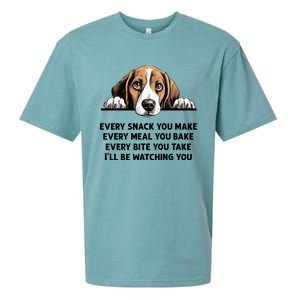 Every Snack You Make Every Meal You Bake Funny Beagle Sueded Cloud Jersey T-Shirt