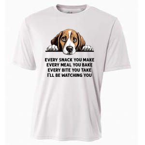 Every Snack You Make Every Meal You Bake Funny Beagle Cooling Performance Crew T-Shirt