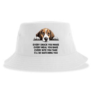 Every Snack You Make Every Meal You Bake Funny Beagle Sustainable Bucket Hat