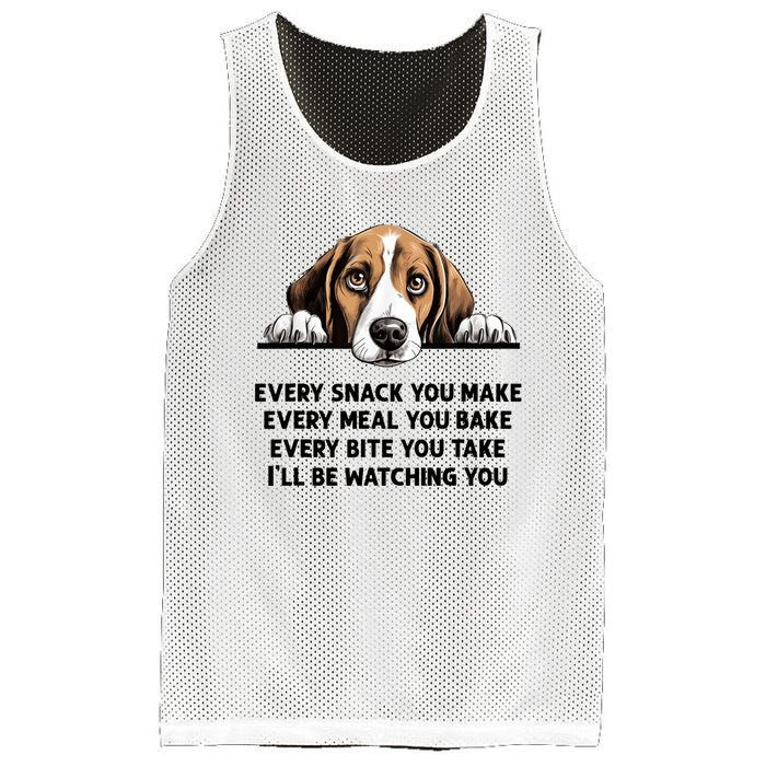 Every Snack You Make Every Meal You Bake Funny Beagle Mesh Reversible Basketball Jersey Tank