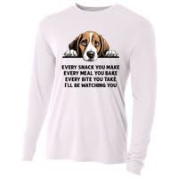 Every Snack You Make Every Meal You Bake Funny Beagle Cooling Performance Long Sleeve Crew