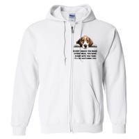 Every Snack You Make Every Meal You Bake Funny Beagle Full Zip Hoodie