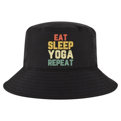 Eat Sleep Yoga Repeat Teacher Spiritual Vintage Gift Cool Comfort Performance Bucket Hat