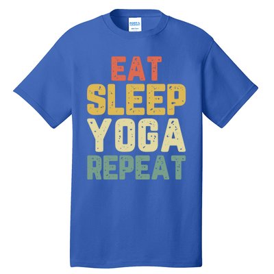 Eat Sleep Yoga Repeat Teacher Spiritual Vintage Gift Tall T-Shirt