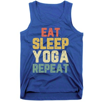 Eat Sleep Yoga Repeat Teacher Spiritual Vintage Gift Tank Top