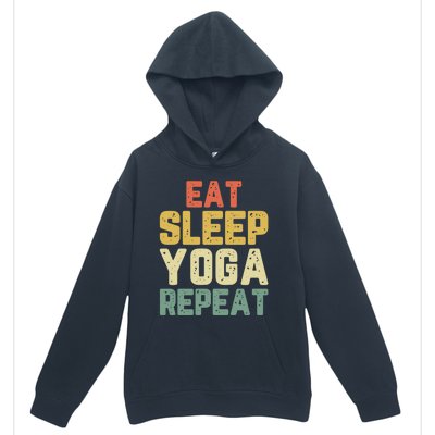 Eat Sleep Yoga Repeat Teacher Spiritual Vintage Gift Urban Pullover Hoodie