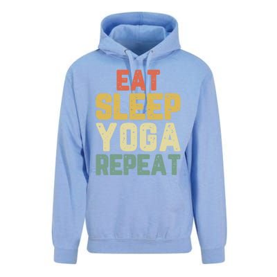 Eat Sleep Yoga Repeat Teacher Spiritual Vintage Gift Unisex Surf Hoodie