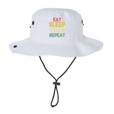 Eat Sleep Yoga Repeat Teacher Spiritual Vintage Gift Legacy Cool Fit Booney Bucket Hat