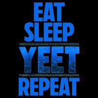 Eat Sleep Yeet Repeat Vintage Yeet Apparel Saying Doggie Tank