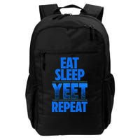 Eat Sleep Yeet Repeat Vintage Yeet Apparel Saying Backpack