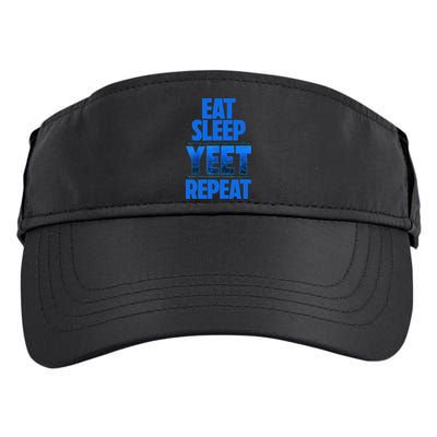 Eat Sleep Yeet Repeat Vintage Yeet Apparel Saying Adult Drive Performance Visor