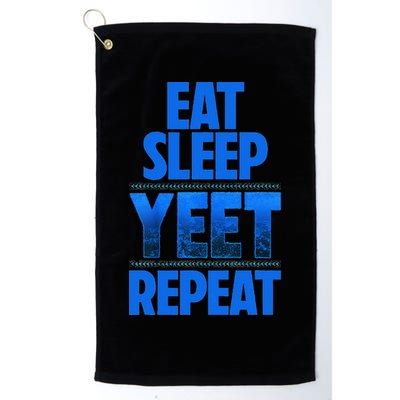 Eat Sleep Yeet Repeat Vintage Yeet Apparel Saying Golf Towel