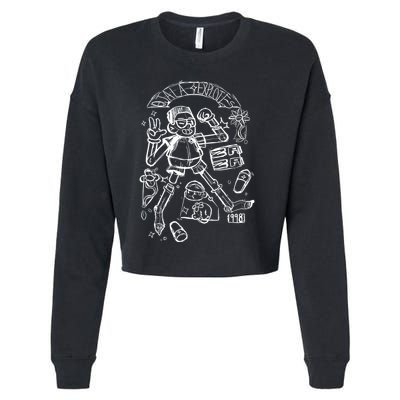 Elmariana Store Zaza Cropped Pullover Crew