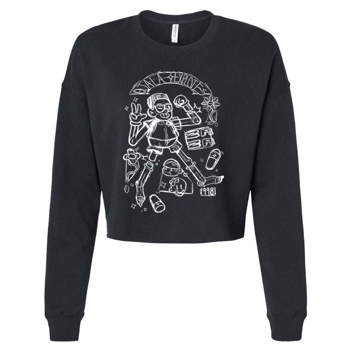 Elmariana Store Zaza Cropped Pullover Crew