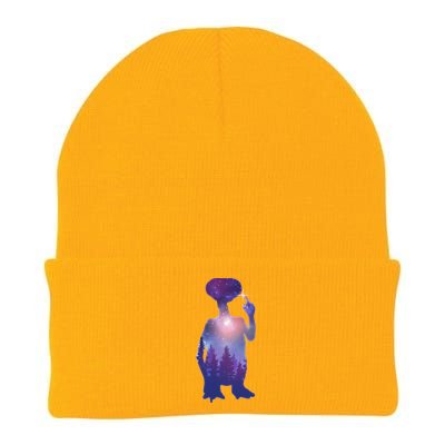 ET Alien Galaxy Forest Knit Cap Winter Beanie