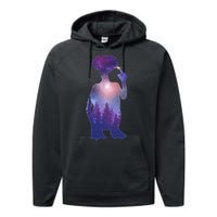 ET Alien Galaxy Forest Performance Fleece Hoodie