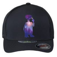 ET Alien Galaxy Forest Flexfit Unipanel Trucker Cap