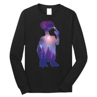 ET Alien Galaxy Forest Long Sleeve Shirt