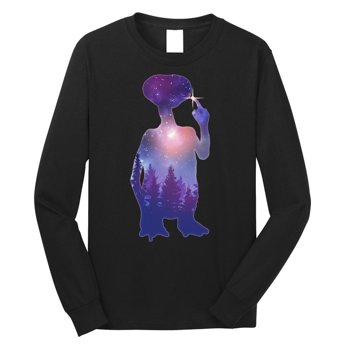 ET Alien Galaxy Forest Long Sleeve Shirt