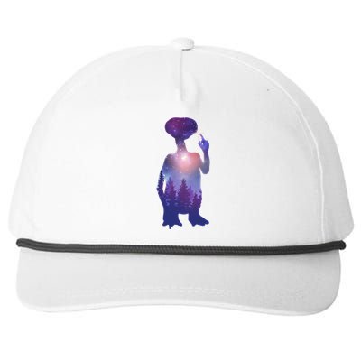 ET Alien Galaxy Forest Snapback Five-Panel Rope Hat