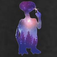 ET Alien Galaxy Forest Adult Drive Performance Visor
