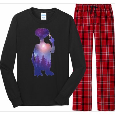 ET Alien Galaxy Forest Long Sleeve Pajama Set