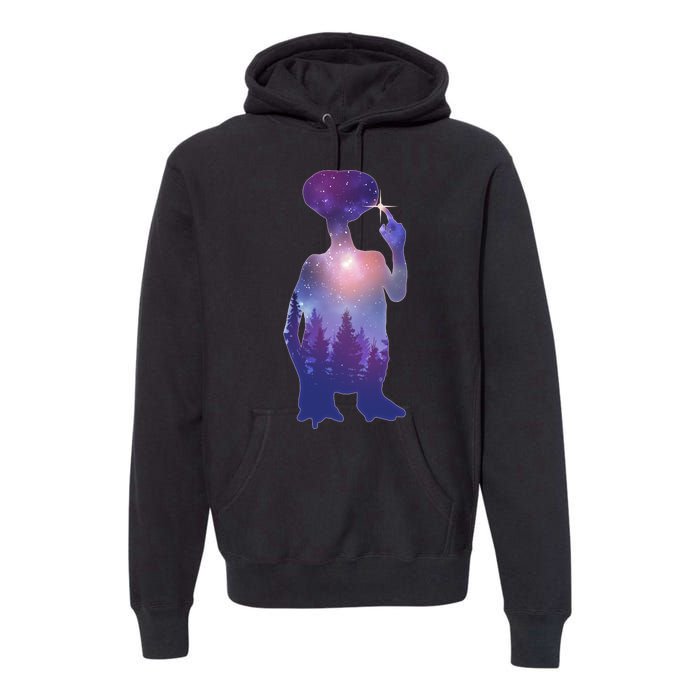 ET Alien Galaxy Forest Premium Hoodie