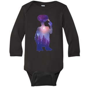 ET Alien Galaxy Forest Baby Long Sleeve Bodysuit