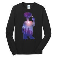 ET Alien Galaxy Forest Tall Long Sleeve T-Shirt