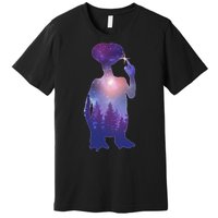 ET Alien Galaxy Forest Premium T-Shirt