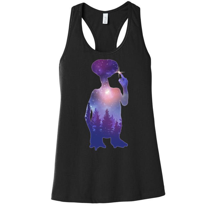 ET Alien Galaxy Forest Women's Racerback Tank