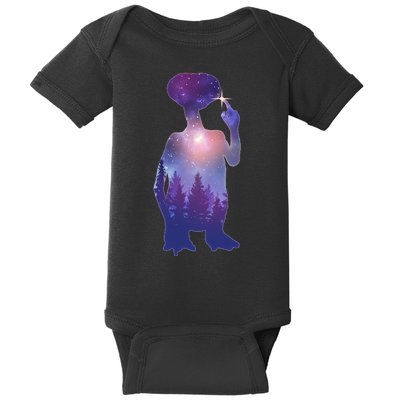 ET Alien Galaxy Forest Baby Bodysuit